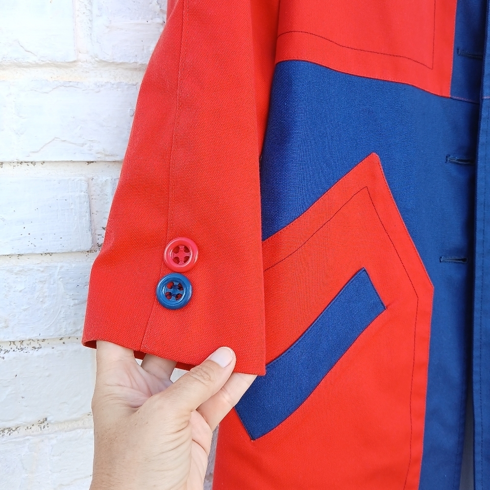 Vintage Misty Harbor Colorblock Coat Trench - Picture 2 of 7